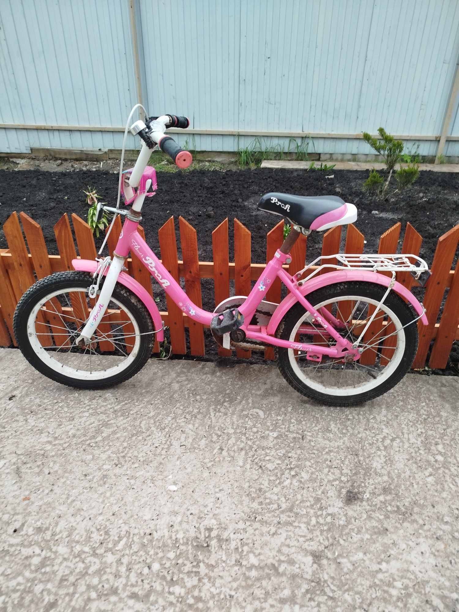Дитячий велосипед для дівчинки, Profi Flower 18 дюймів.