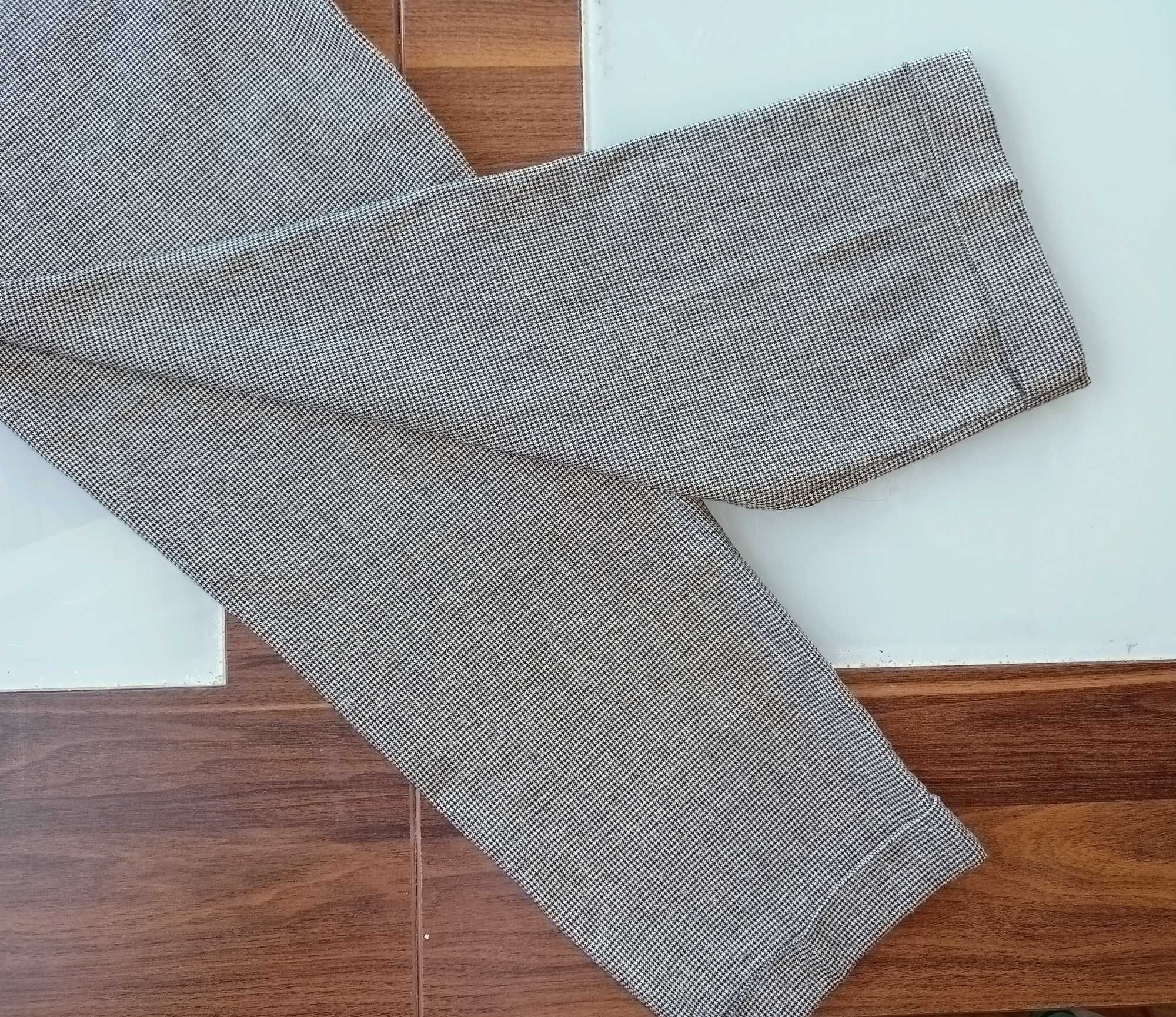 Max Mara kobiece cygaretki w kratkę 34