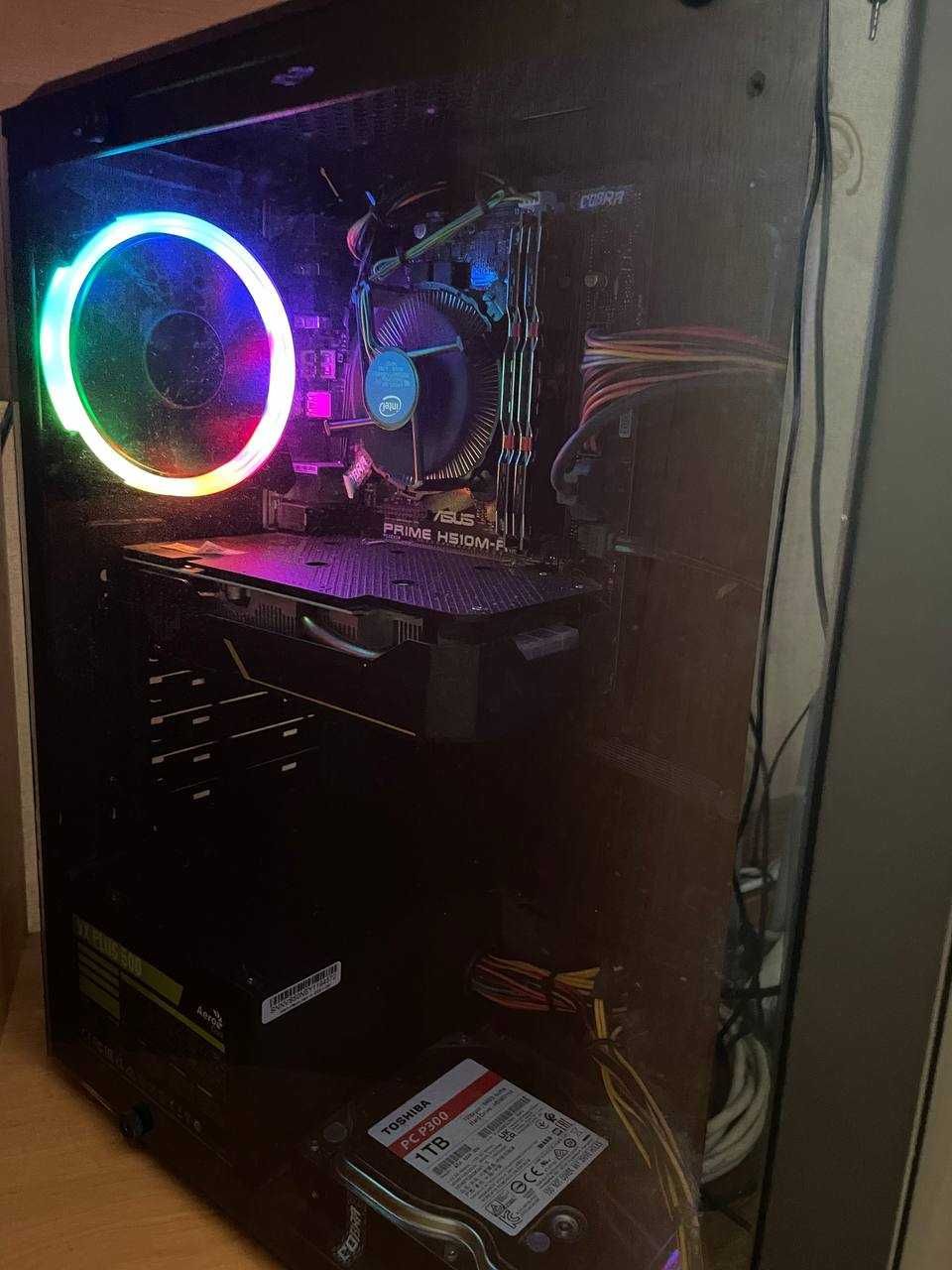 Игровой компьютер Core i3-10100F, GTX 1650, 16GB RAM, HDD 1 TB,SSD 256