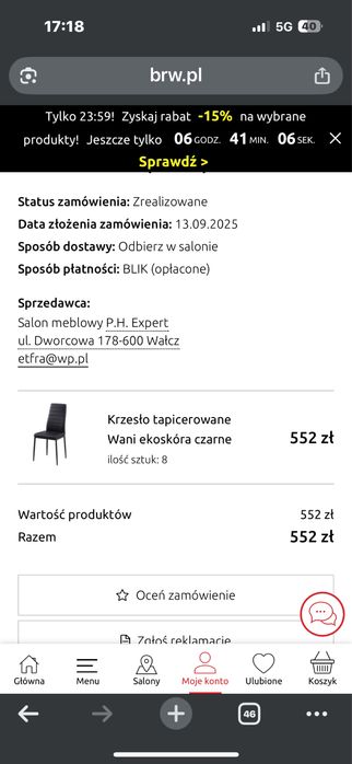 Krzesło wani 8 sztuk