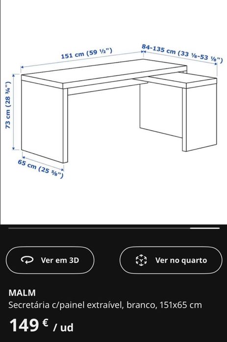 Secretária como nova!