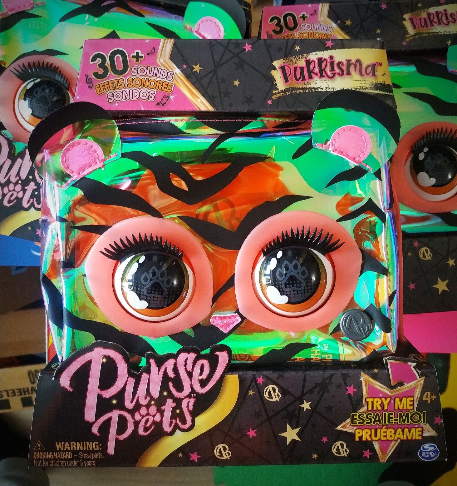 Інтерактивна сумочка purse pets з очима тигр purrisma tiger пурс петс