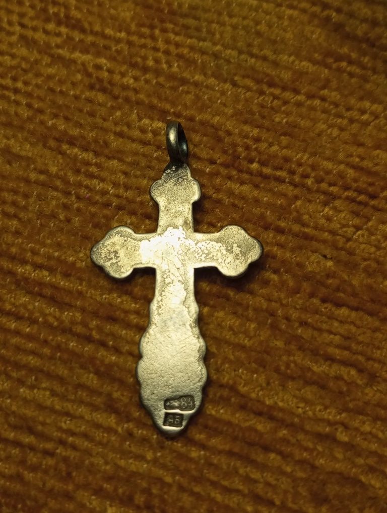 Продам старинный серебряный крестик 84 пробы