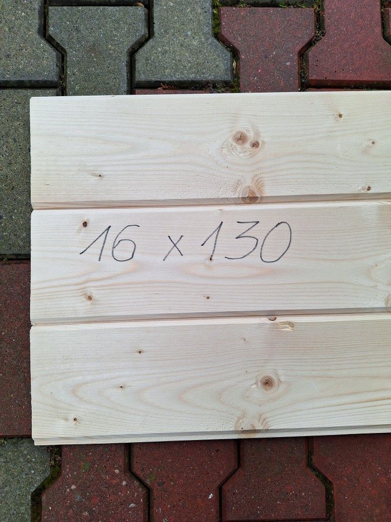 Deska elewacyjna 20mm  15 mm 16,mm  4 stronę strugane  20x 9. 20x13