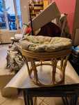 Taboret bambusowy