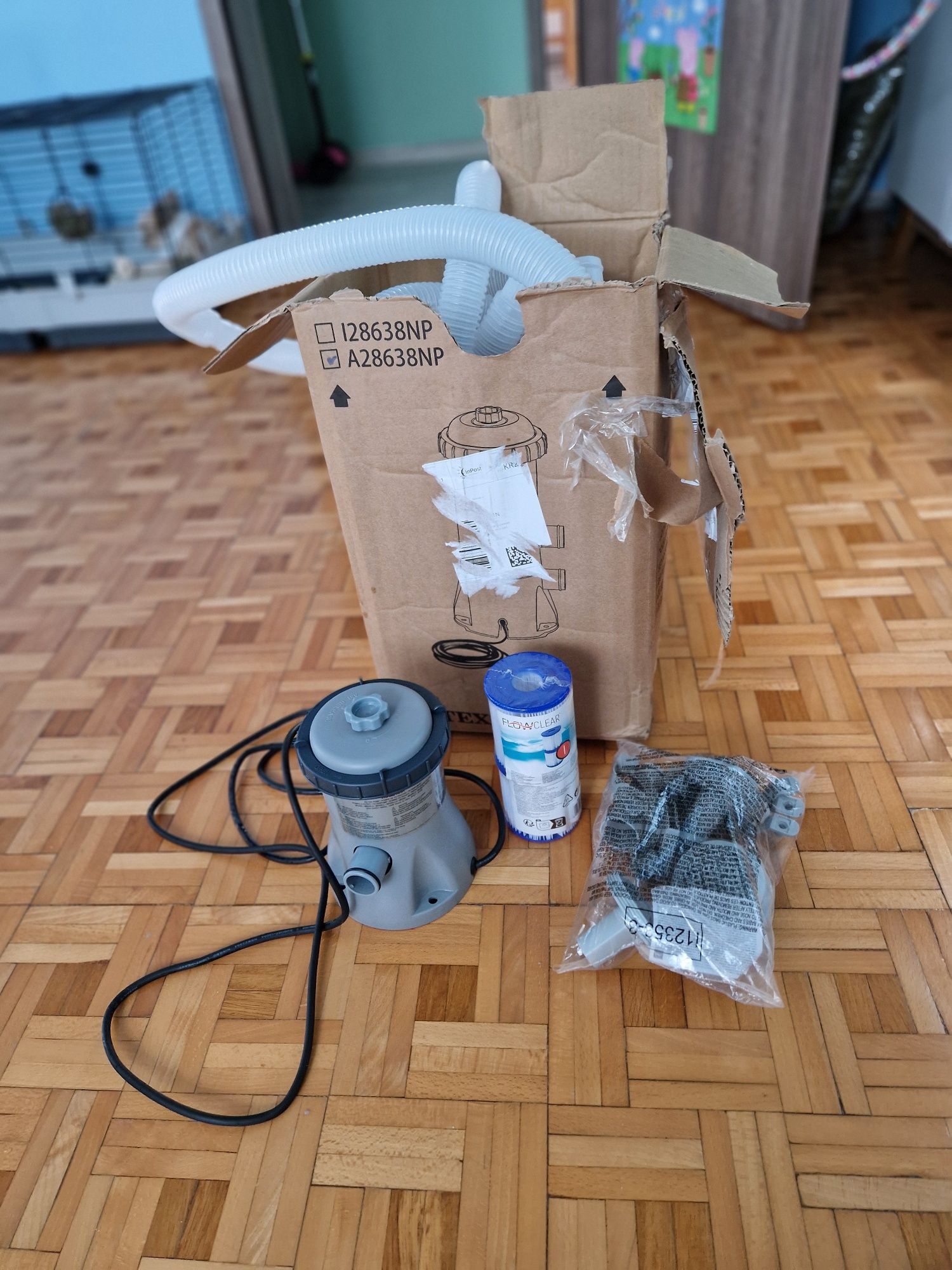 Pompa Bestway 1249 L/H + filtry i rułki