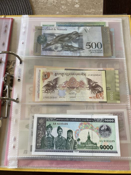 Banknoty ze świata 47szt UNC plus gratis!
