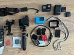 GoPro Hero 7 black - mega zestaw adapter mikrofonu