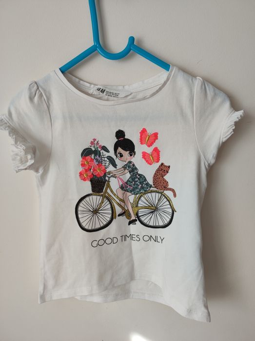 Bluzka z krótkim rękawem H&M 98/104 rower