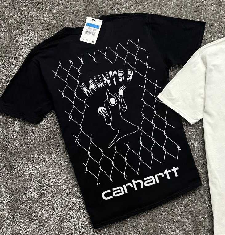 CARHARTT Футболка - Fading Script - С М Л ХЛ - Биг Лог Принт - Кархарт