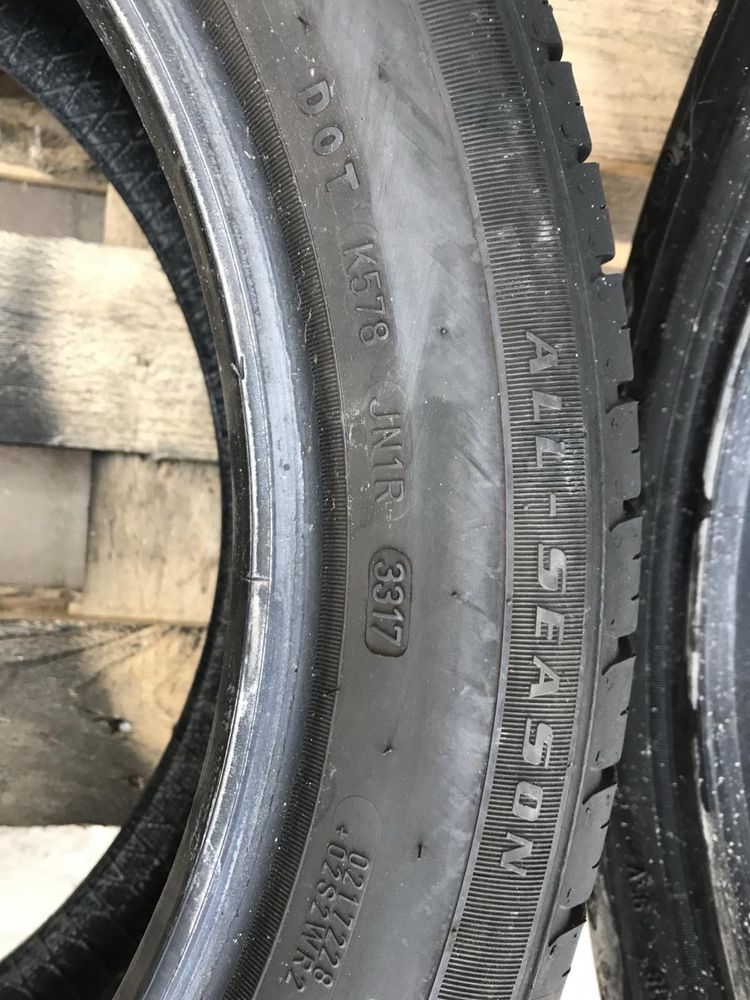 Goodyear 225/50r18 пара резина шини б/у склад оригінал