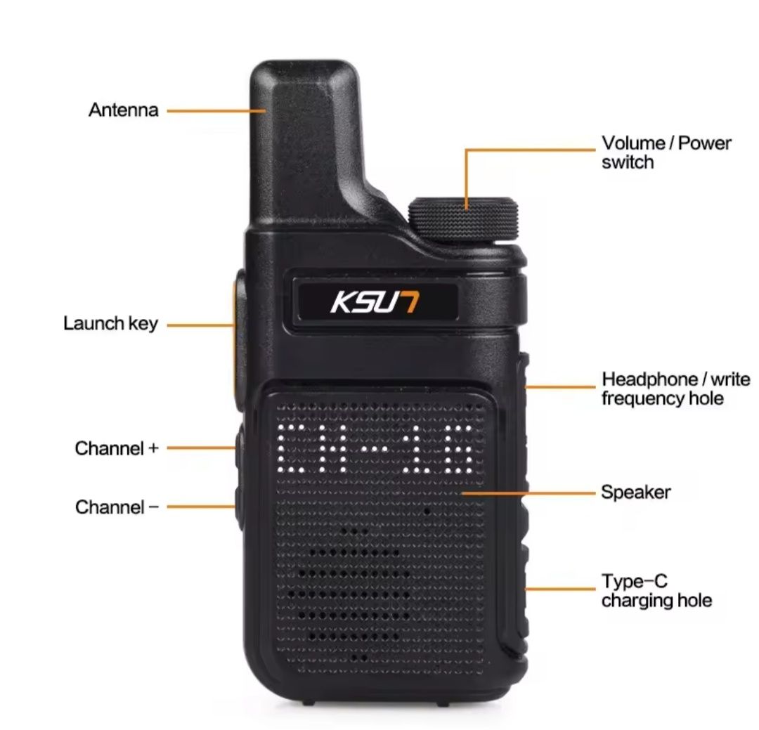 Двухстороння рація KSUT PMR446, комплект 2шт