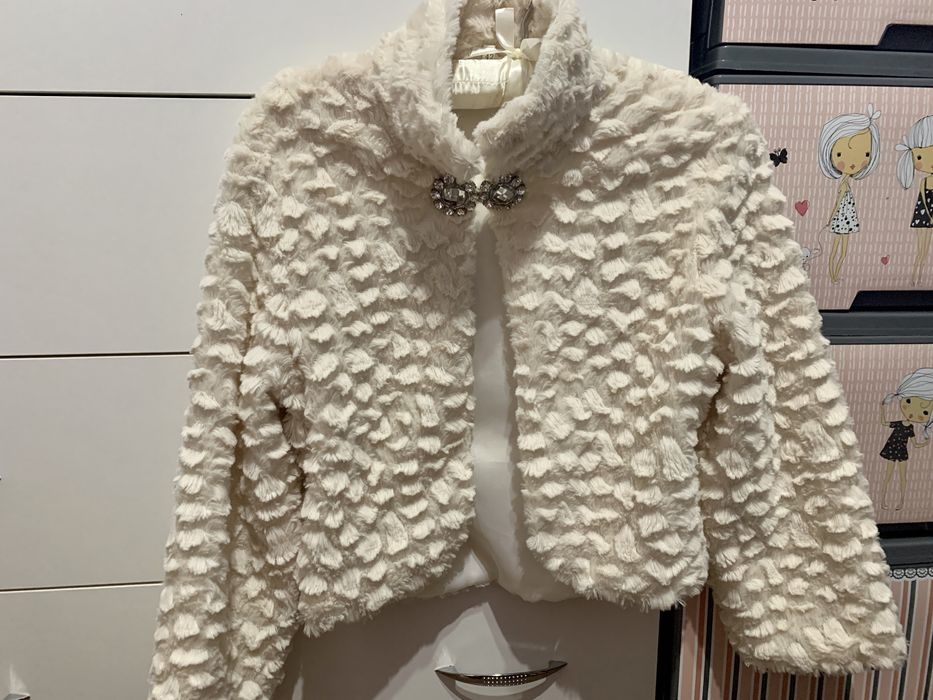 Болеро жіноче святкове накидка на весілля хутро 42 xs s