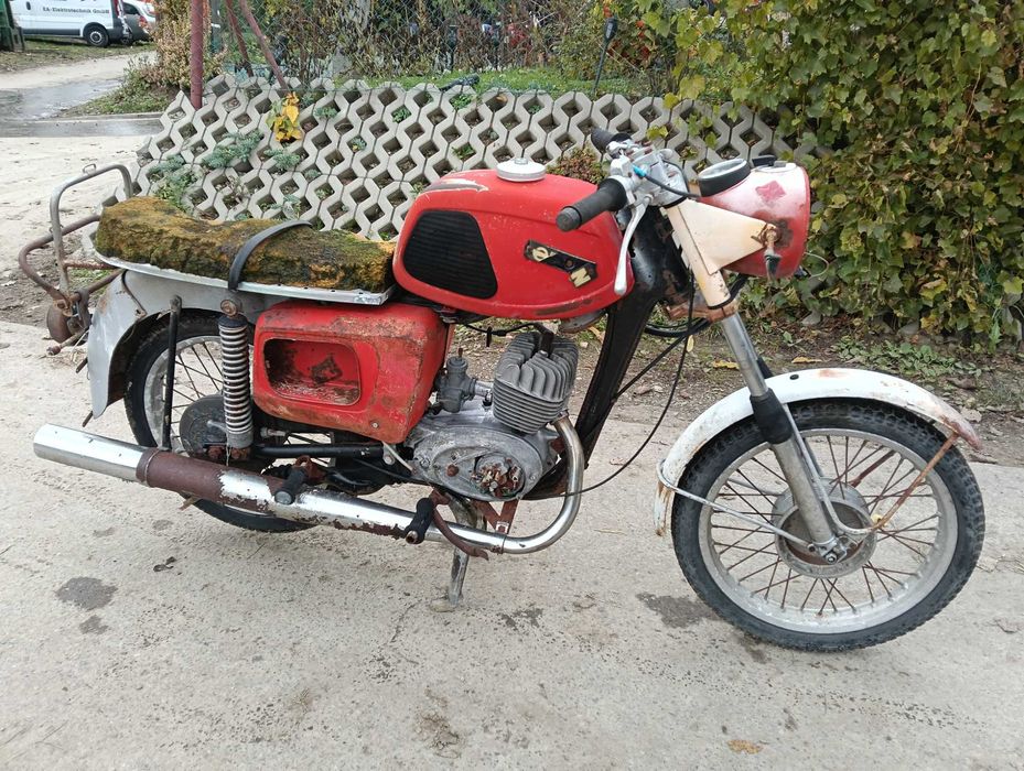 MZ TS 125 TS 150 z Dokumentami Do kapitalnego Remontu Transport Cały