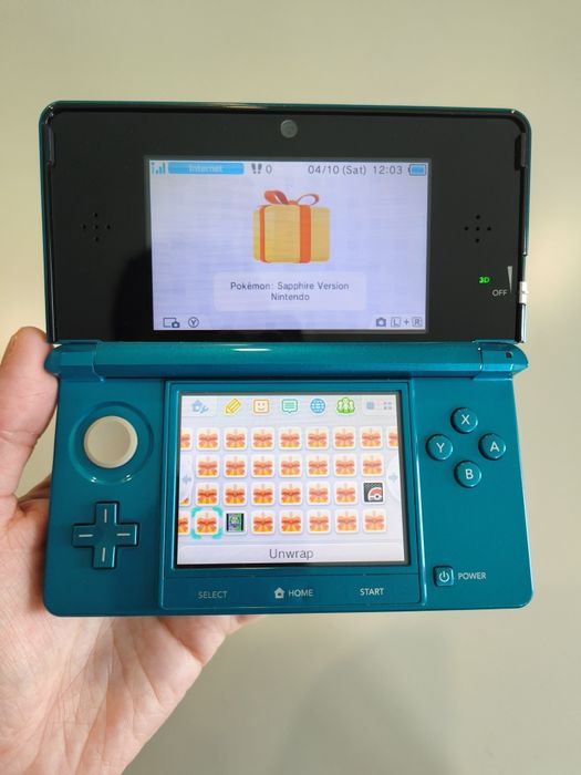 Nintendo 3DS Aqua Azul 32GB Homebrew