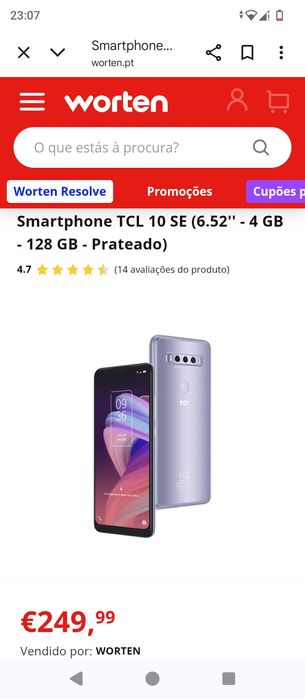 Vendo TCL 10 se negociável