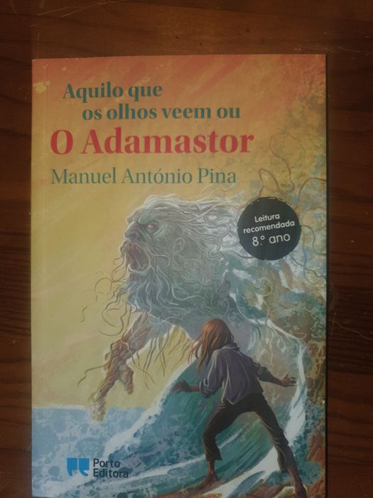 Livro "O Adamastor" De manuel antónio pina leitura obrigatoria do 8⁰ a