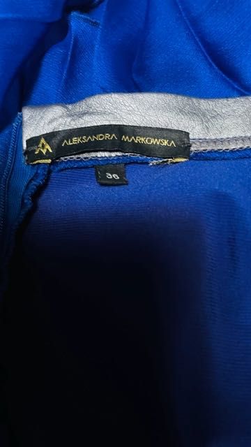 Spódnica projektantki 'ALEKSANDRA MARKOWSKA' royal blue