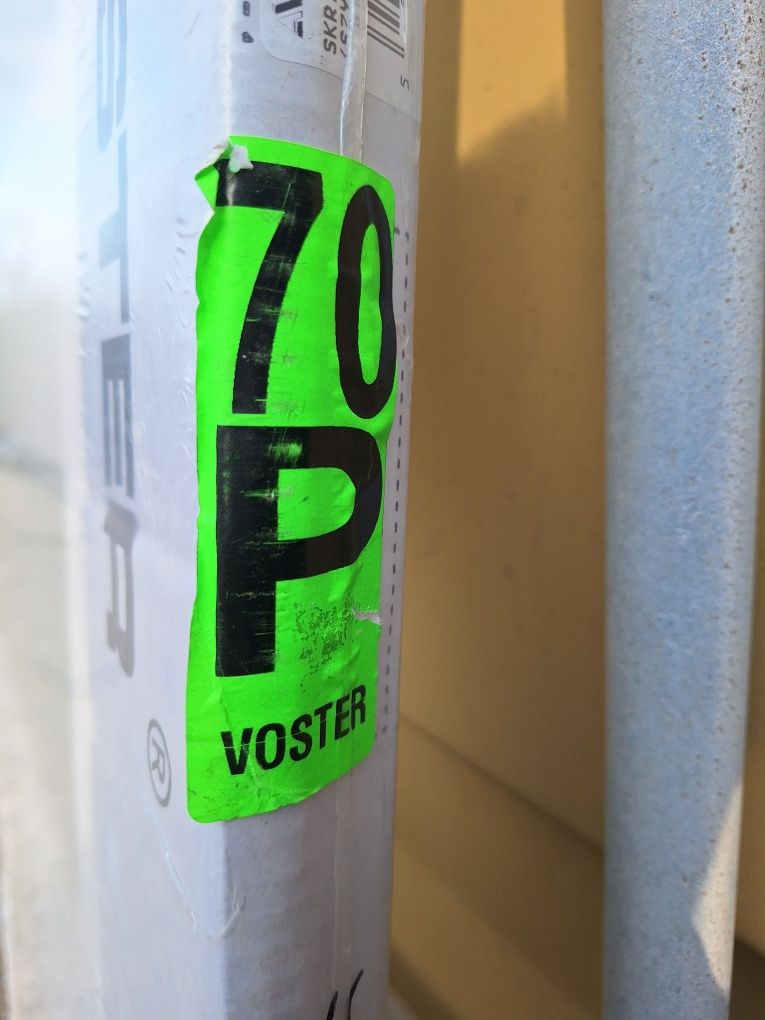Skrzydła drzwiowe 70 Lewe i Prawe WC drzwi Voster białe