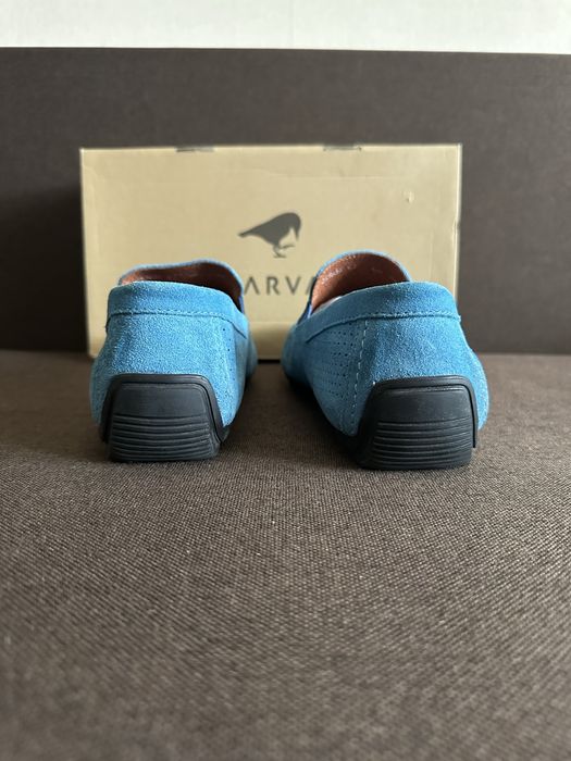 Блакитні мокасини Carvari
