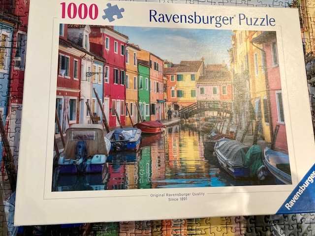 Puzzle Itália: Burano - 1000 Peças - Ravensburger - COMO NOVO