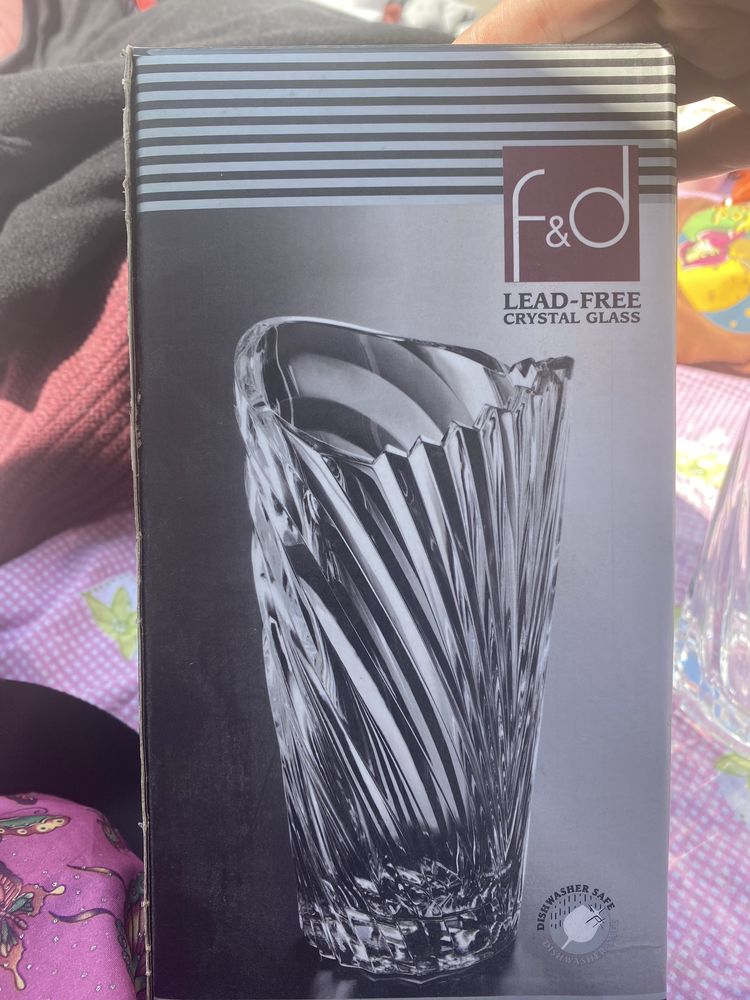 Vaso de cristal f&d lead-free