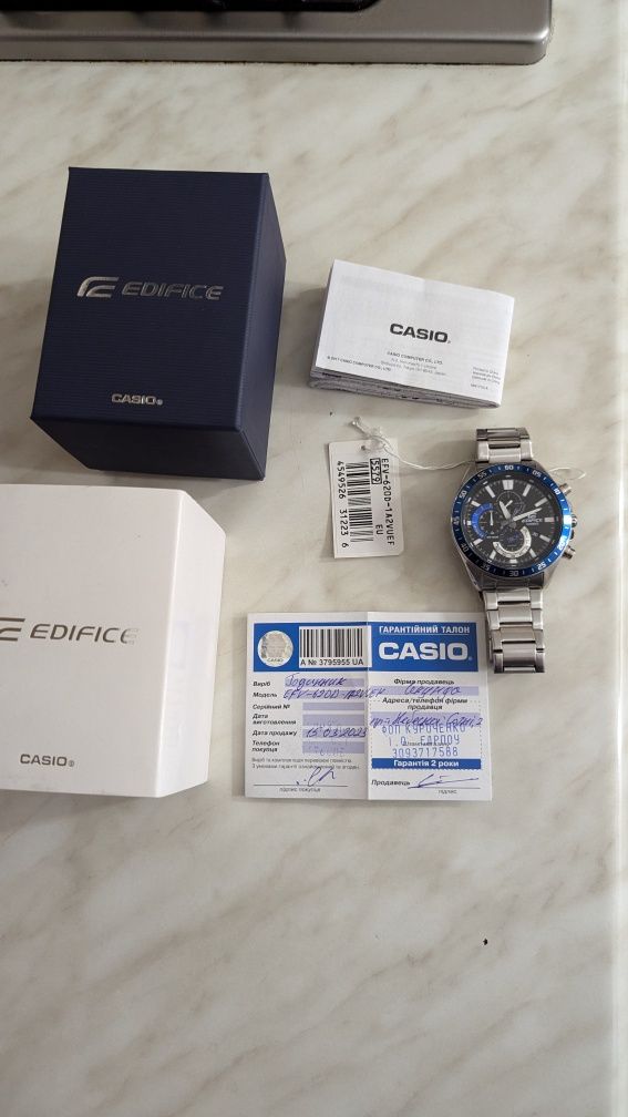 Часы Casio edifice efv 620 chronograph, годинник касіо хронограф