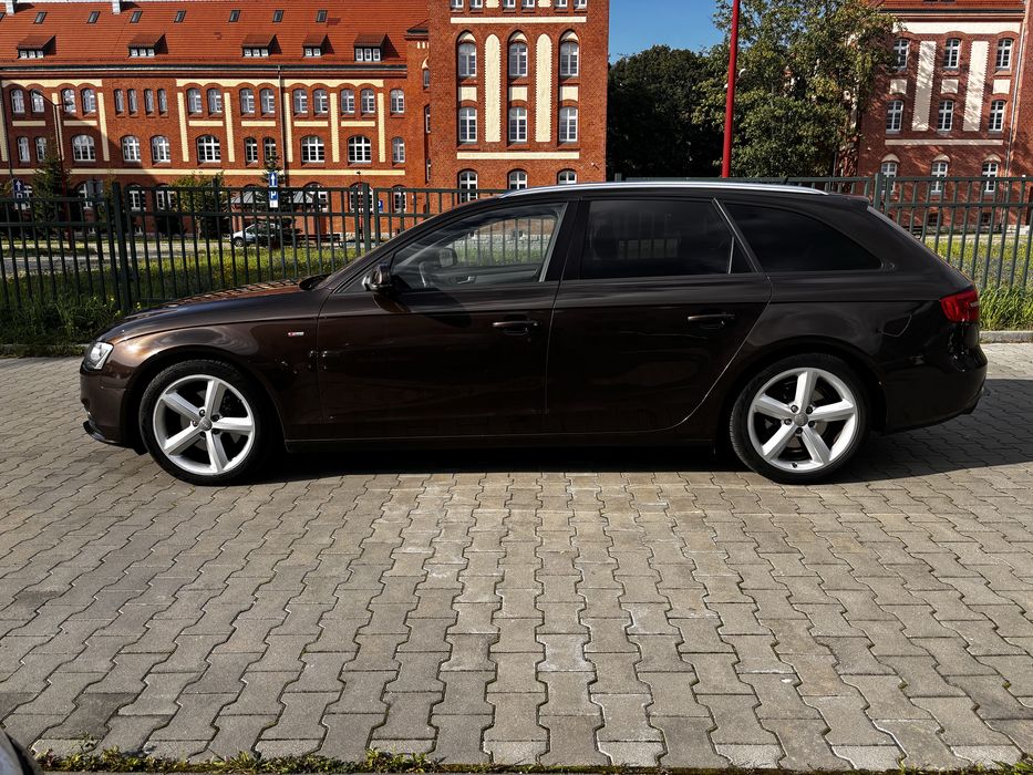 AUDI A4 B8 2.O TDI CGLC 177KM 3X SLINE nowy przeglad felgi 18”