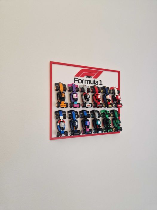 Moldura / Expositor para coleção Lego mini f1 71049 (carros NÃO incluí