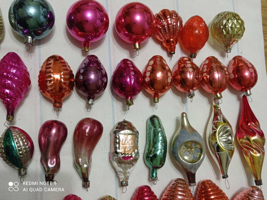 Ёлочные новогодние игрушки. СССР.