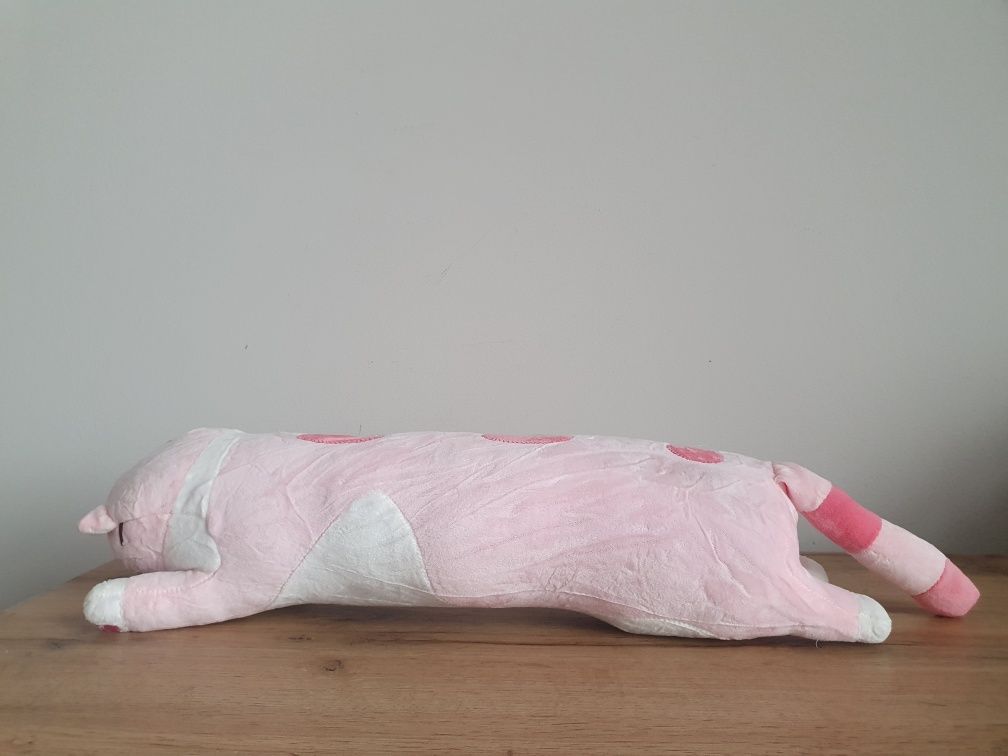 Poduszka długi kot 50cm różowa