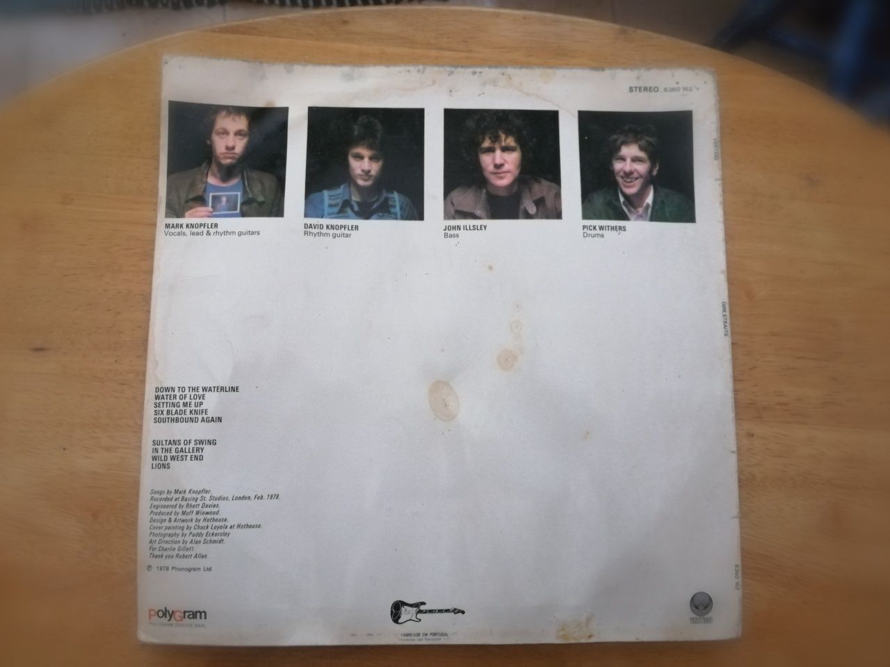 Dire Straits Capa de vinil original 33'