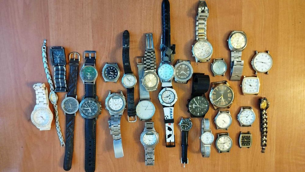 Stare zegarki zestaw 29 zegarków na baterię