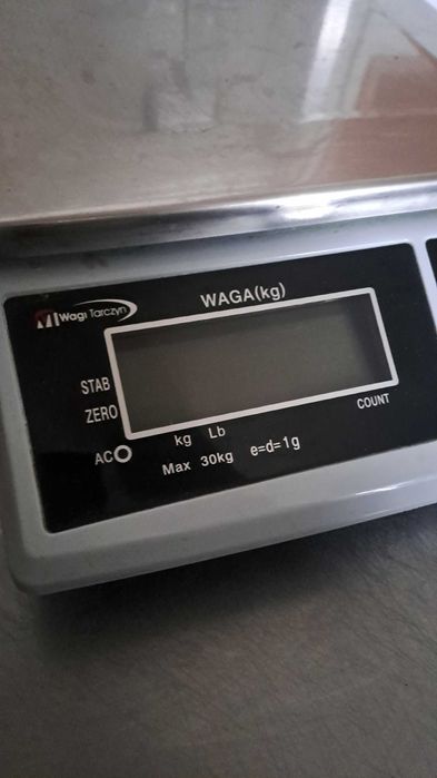 Waga sklepowa kuchenna 30 kg elektroniczna, używana jak nowa Tarczyn