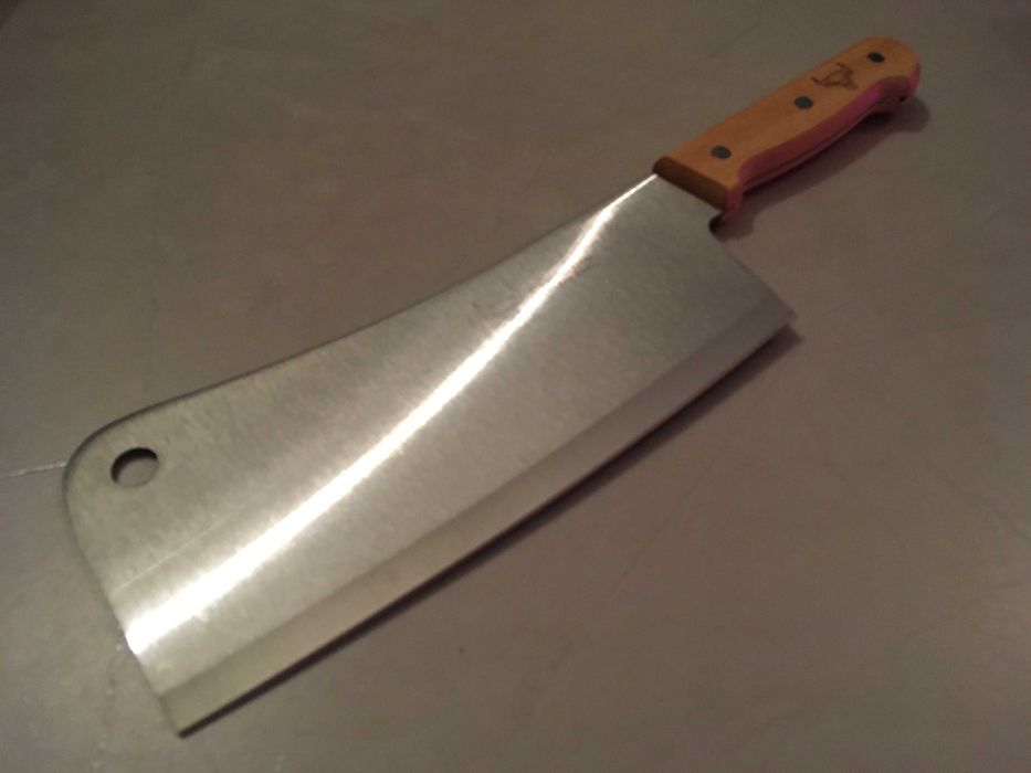 Tasak Kuchenny Duży Stalowy Nóż do Mięsa Solidny XL 33cm 8"