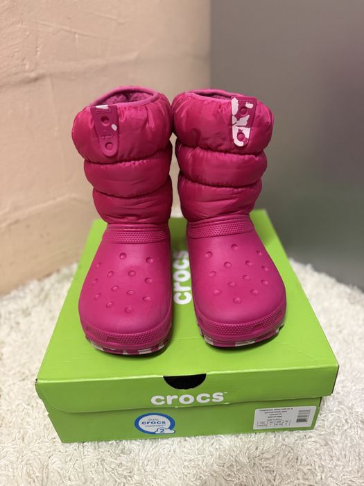Продам черевики, сапоги Crocs розмір J4, на 37-38