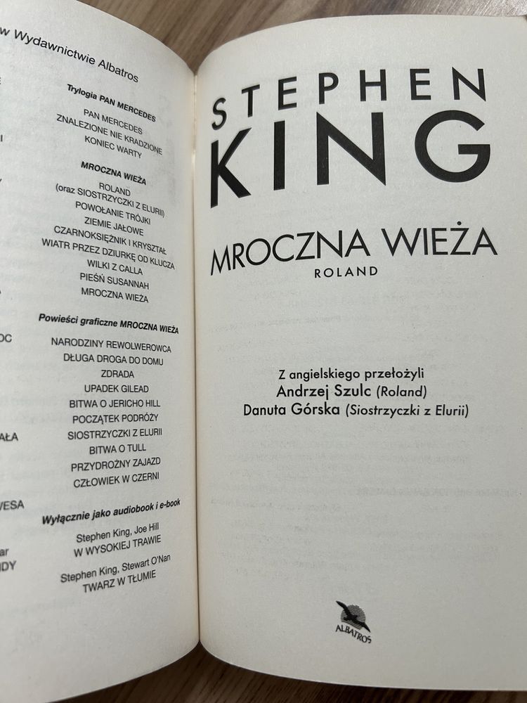 Mroczna wieża Stephen King