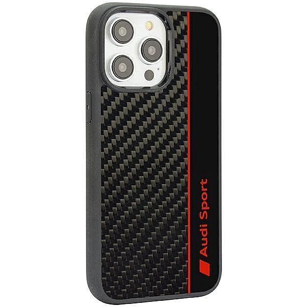 Etui Audi Carbon Fiber Stripe na iPhone 14 Pro Max - czarne