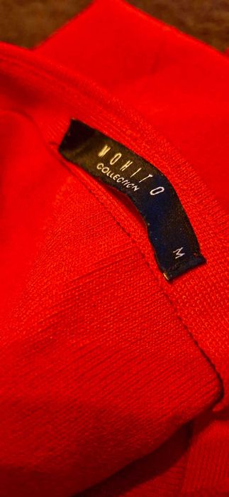 Sukienka czerwona koktajlowa obcisła mini Mohito M 38