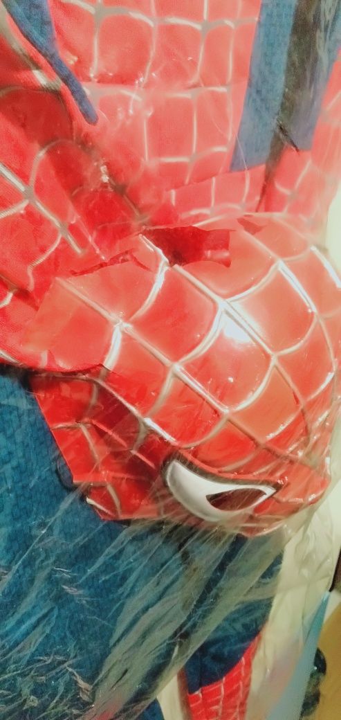 Strój karnawałowy Spiderman 2 Marvel rozmiar 132 NOWY