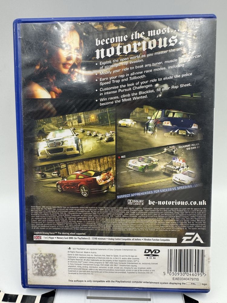 Need For Speed Most Wanted Ps2 Gwarancja