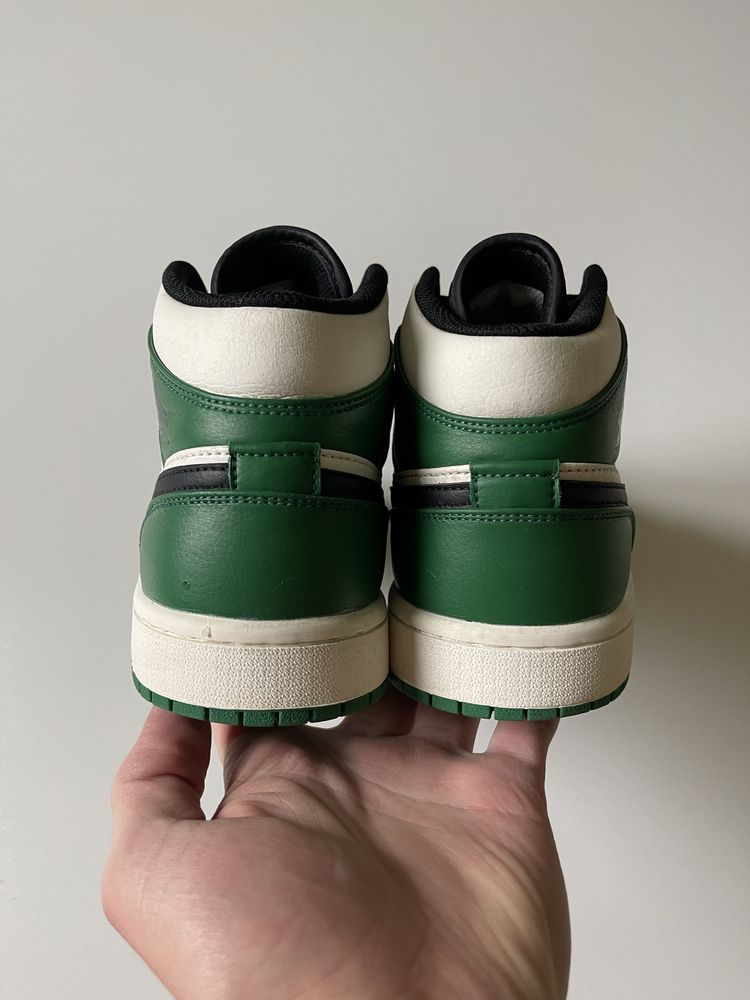 Оригінальні кросівки NIke Jordan 1 Mid green кроссовки мужские