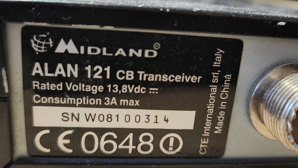 MIDLAND 121 CB, Radio