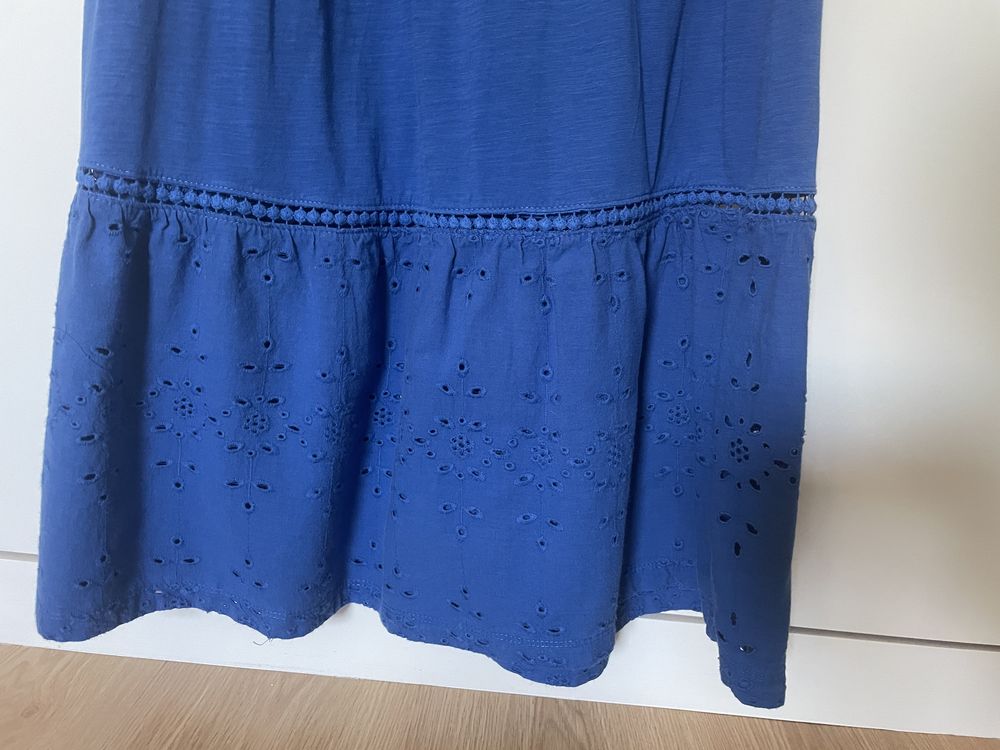 Saia midi sfera com bordado, tamanho S