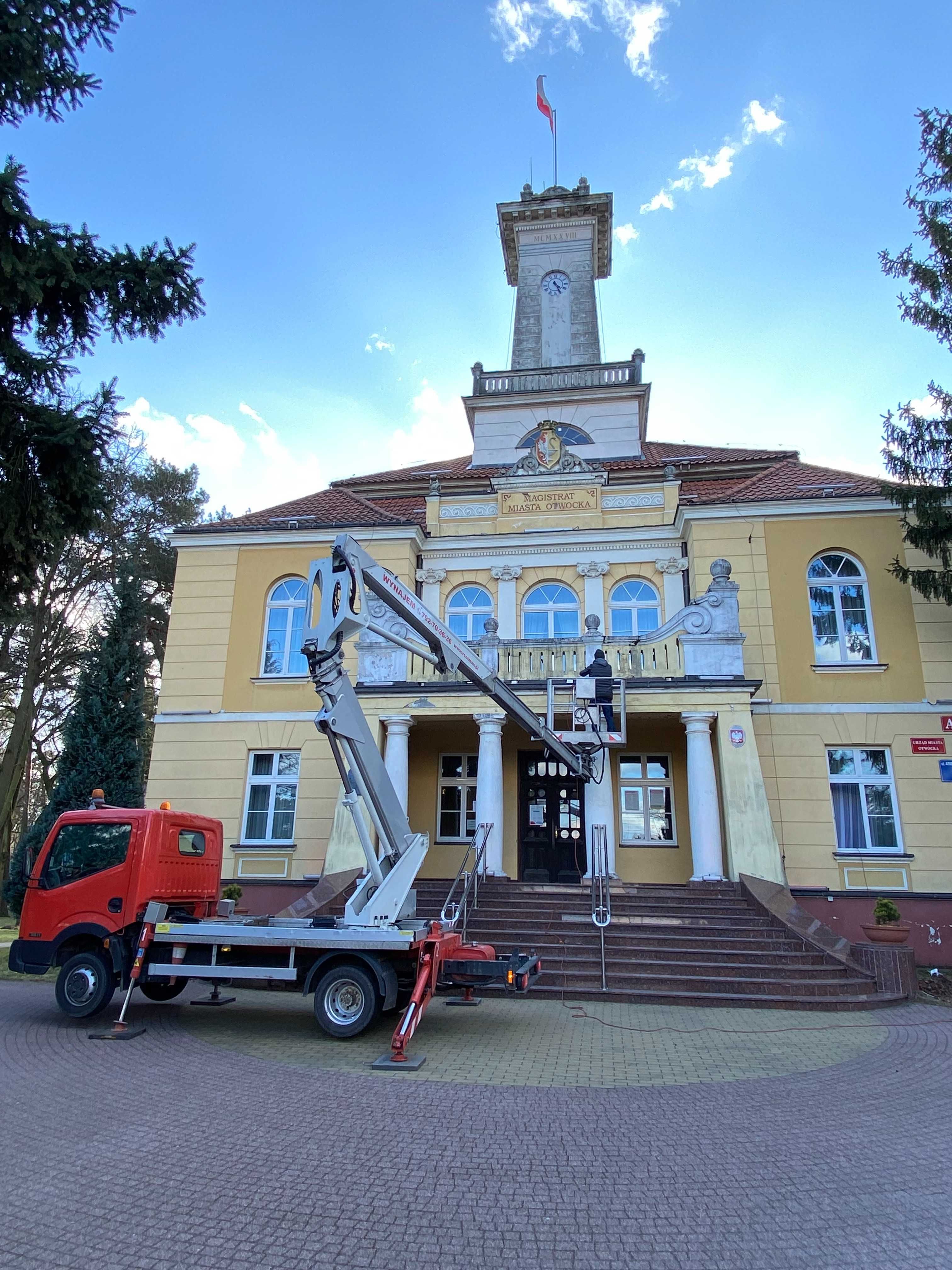 Podnośnik koszowy 20 - 30 m, zwyżka, wynajem podnośników koszowych