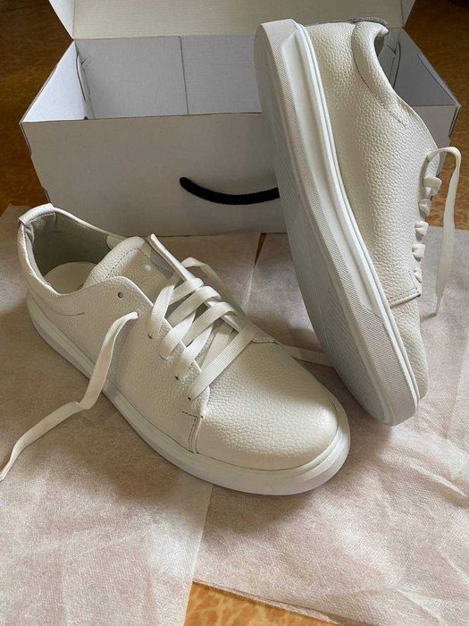 Шкіряні макасини/ Кросівки білі