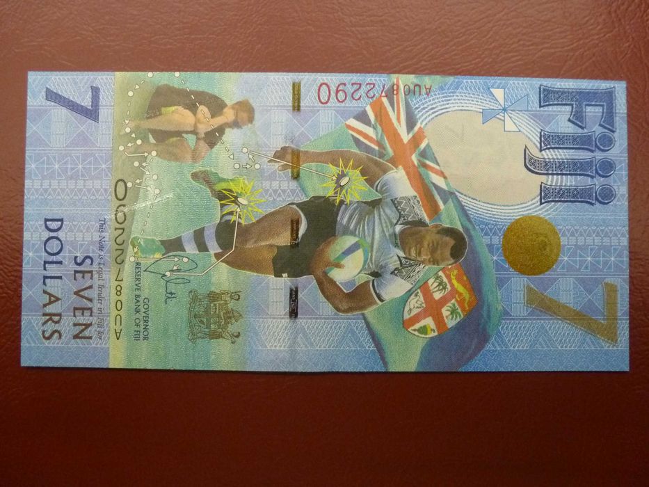 Banknot 7 dolarów Fidżi