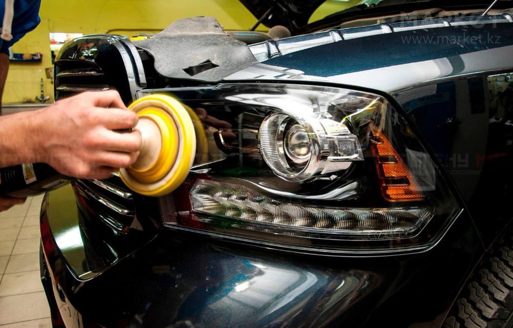 Полировка фар авто / Покраска авто