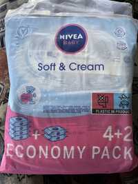 Chusteczki Nivea Baby Soft Cream Economy Pack 4+2
