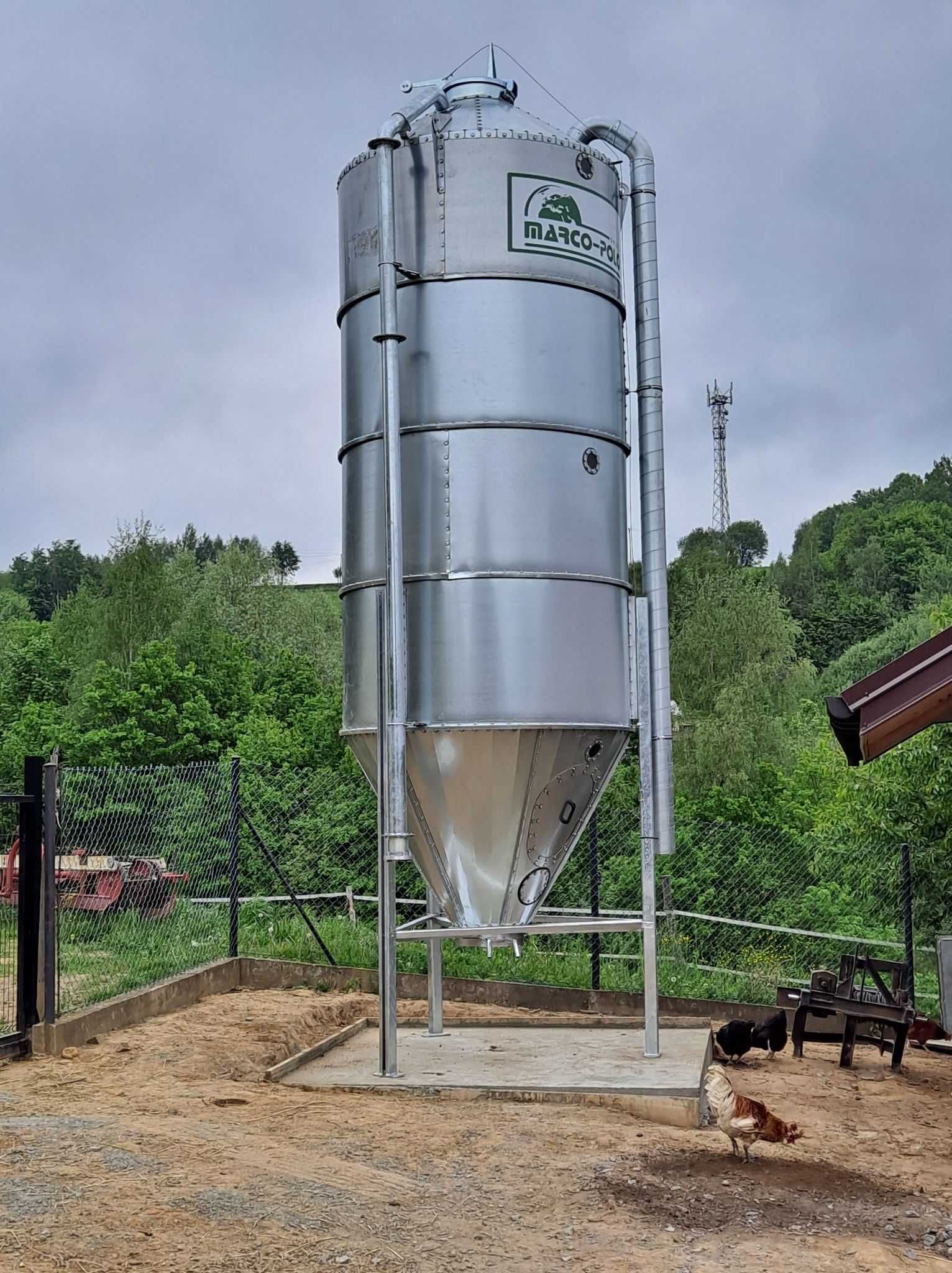 Silos silosy 20 ton 25t 30t 38t zbiornik na zboże Marco-Polo DOSTĘPNE